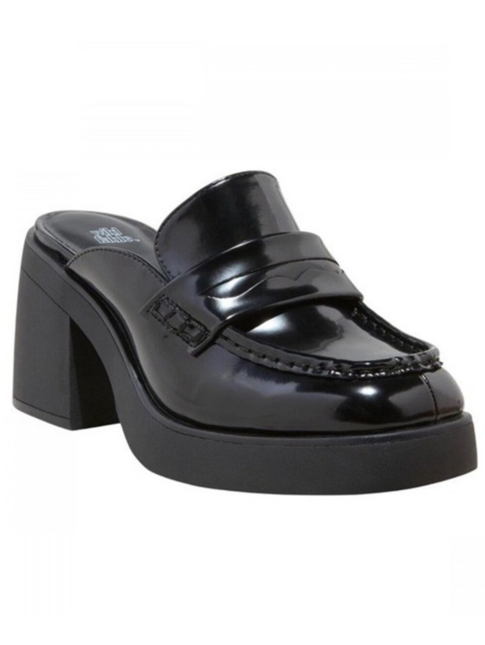 Wild Fable Black Patent Platform Mules Size: 8